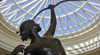 artemis sculpture on display at Capitoline Museum in Rome, Italy